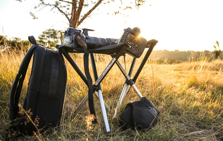 Teleskopické stoličky Walkstool - pohodlnosť sedenia pri poľovačke či fotografovaní
