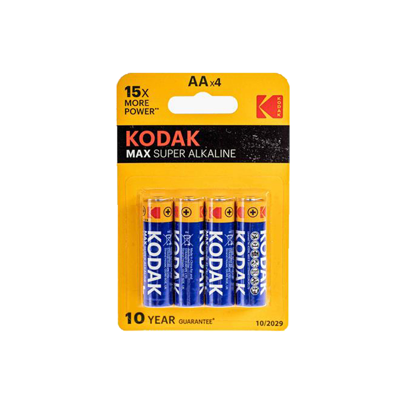 4 ks batérie alkalické AA