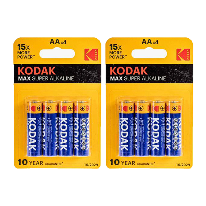 Batérie do fotopasce - sada 8 kusov, Kodak Max AA