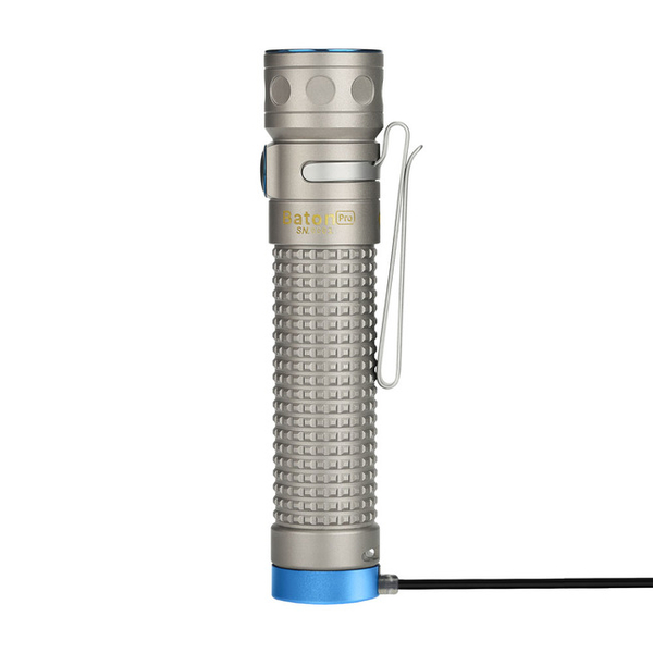 LED baterka Olight Baton Pro 2000 lm titanium - Limitovaná edícia