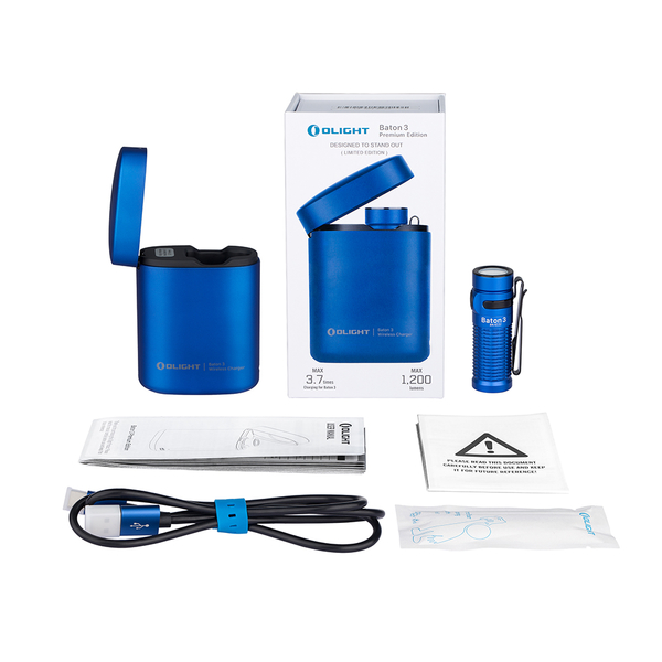 LED baterka Olight Baton 3 Blue Premium Edition 1200 lm - limitovaná edícia 4