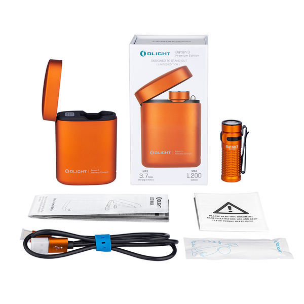 LED baterka Olight Baton 3 Orange Premium Edition 1200 lm - limitovaná edícia 3
