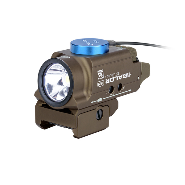 Svetlo na zbraň Olight Baldr Mini Desert 600 lm - zelený laser 10