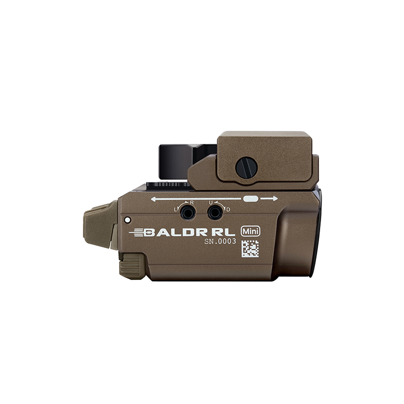 Svetlo na zbraň OLIGHT BALDR RL mini 600 lm  Desert Tan - červený laser  7