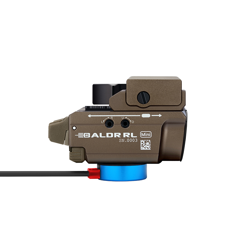 Svetlo na zbraň OLIGHT BALDR RL mini 600 lm  Desert Tan - červený laser  8