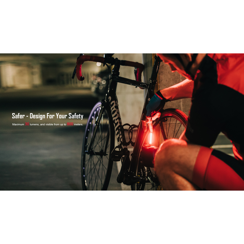 Zadné LED svetlo na bicykel Olight Seemee 30 TL 30 lm 4