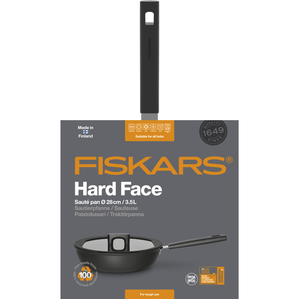 Panvica s pokrievkou FISKARS Hard Face, 28 cm, 3,5l 11