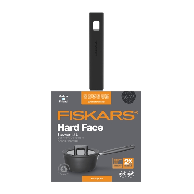 Rajnica FISKARS Hard Face s pokrievkou, 1,8l, 18 cm 3