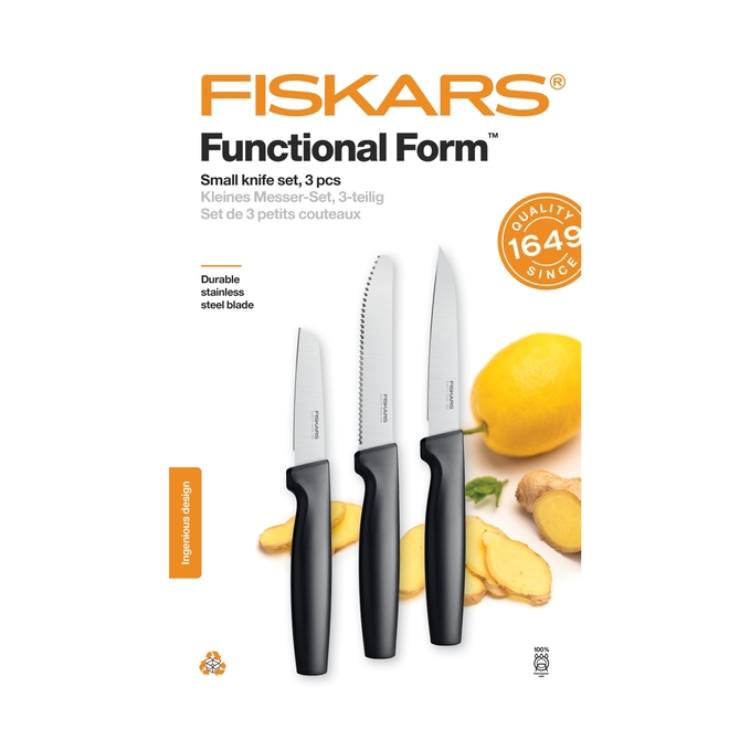 Sada malých nožov FISKARS Functional Form, 3ks 1