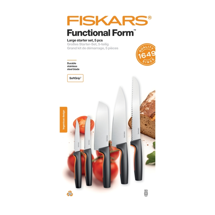 Sada nožov FISKARS Functional Form, 5ks 1