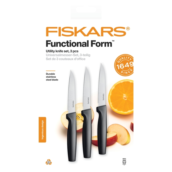 Sada univerzálnych nožov FISKARS Functional Form, 3 lúpacie nože 1