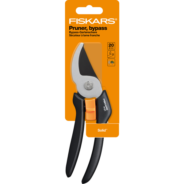 Dvojčepeľové záhradné nožnice FISKARS Solid P121 1