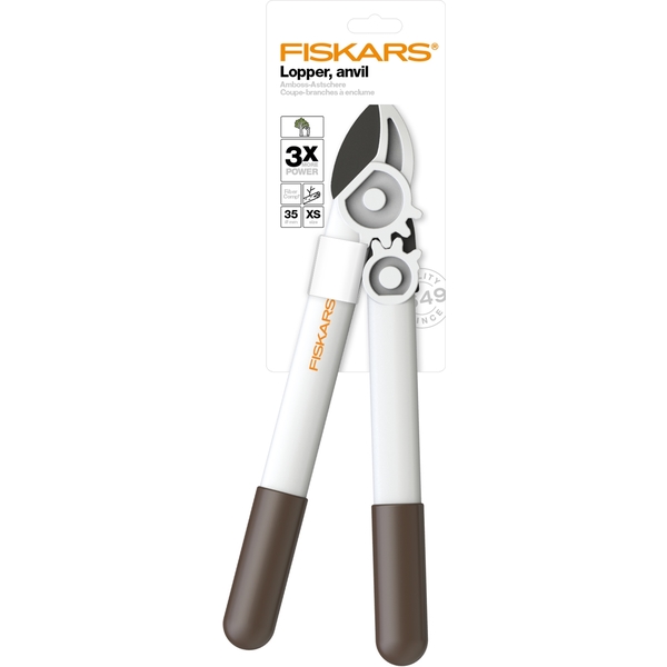 Nožnice na silné vetvy FISKARS PowerGear L32, biele 1
