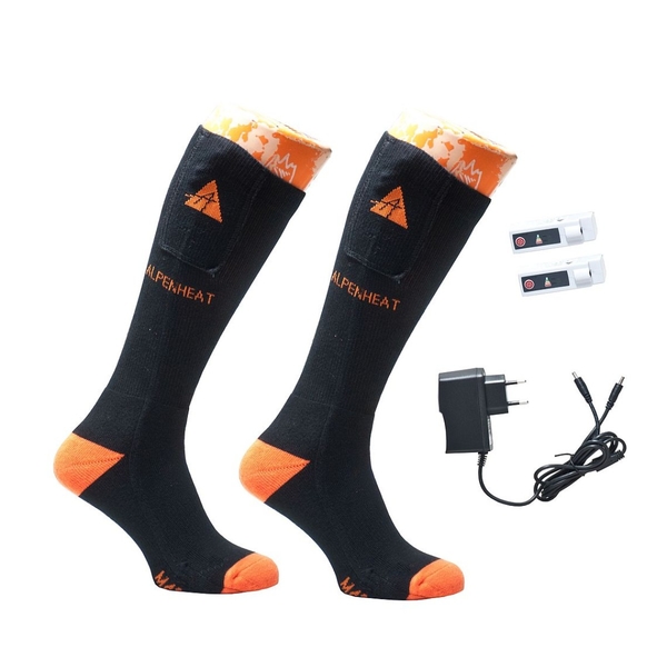 Vyhrievané ponožky Alpenheat fireSocks, bavlnené - predvádzacie 1