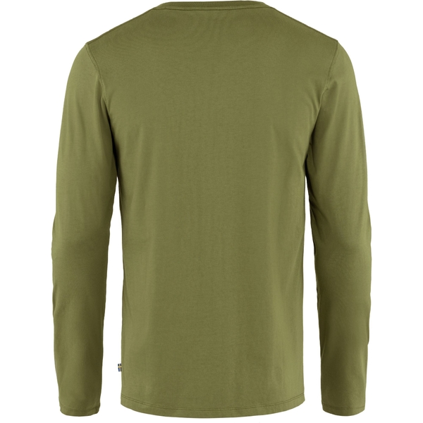 Pánske tričko s dlhým rukávom Fjällräven Forever Nature Badge - Caper Green 1