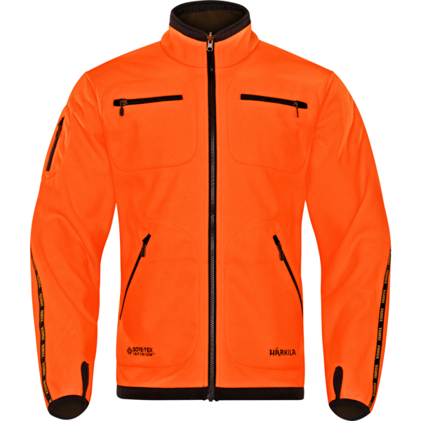 Pánska fleecová bunda Härkila Kamko Hunting Green / Orange Blaze 1