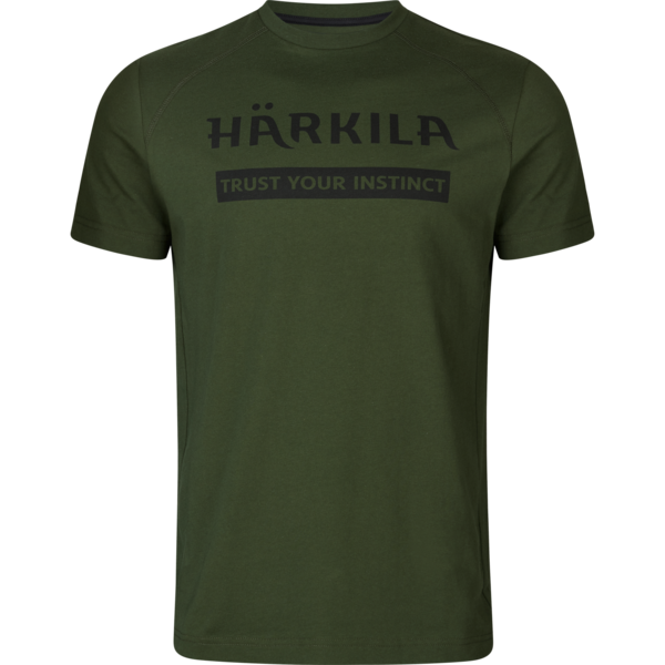 Pánske dvoj-balenie tričiek Härkila Logo Duffel Green / Phantom