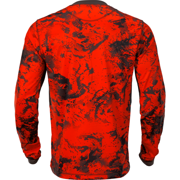 Pánske tričko s dlhým rukávom Härkila Wildboar Pro L/S AXIS MSP Orange Blaze / Shadow Brown 1
