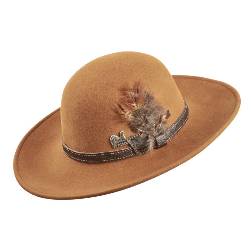 Dámsky poľovnícky klobúk TETRAO - cognac