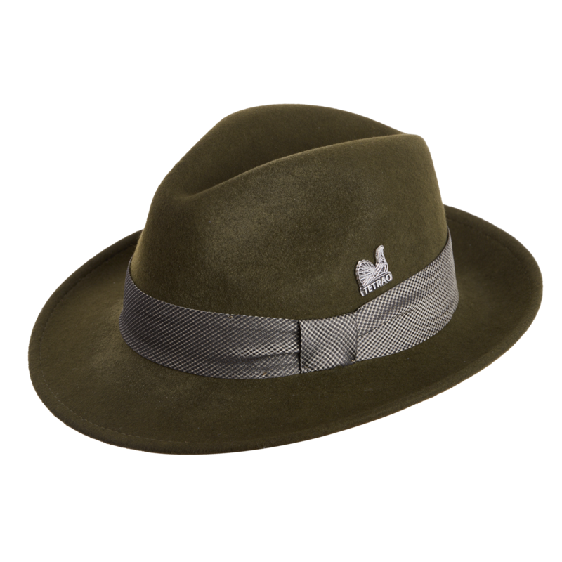 Poľovnícky klobúk TETRAO - so stuhou zelený