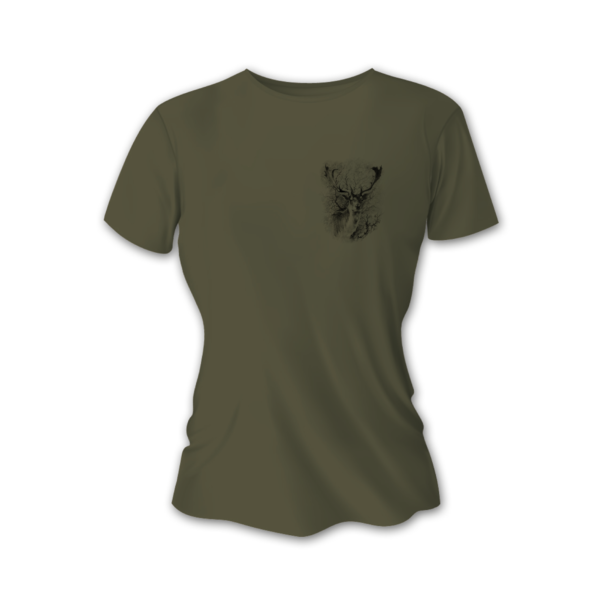 Dámske poľovnícke tričko TETRAO daniel malý - zelené 