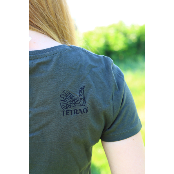 Dámske poľovnícke tričko TETRAO jeleň malý - zelené  3