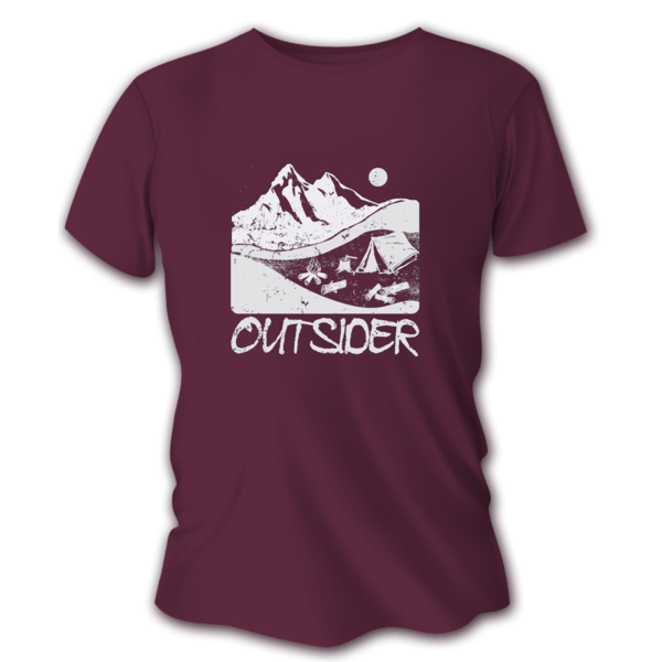 Dámske poľovnícke tričko TETRAO Outsider - bordové 