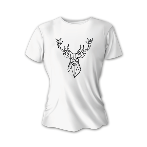 Dámske poľovnícke tričko TETRAO polovnicisrdcom - biele