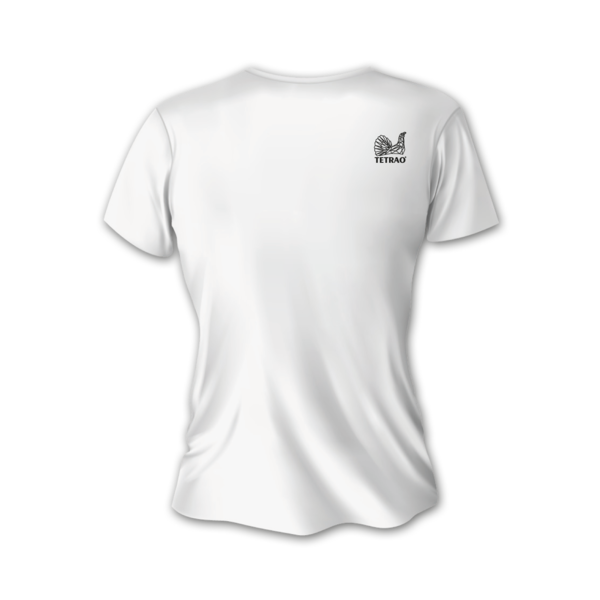 Dámske poľovnícke tričko TETRAO polovnicisrdcom - biele 5