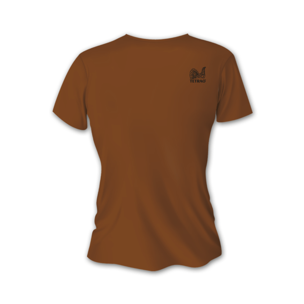Dámske poľovnícke tričko TETRAO srnec veľký - hnedé 2