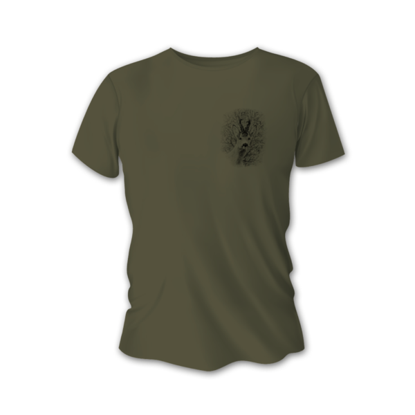 Pánske poľovnícke tričko TETRAO srnec malý - zelené 