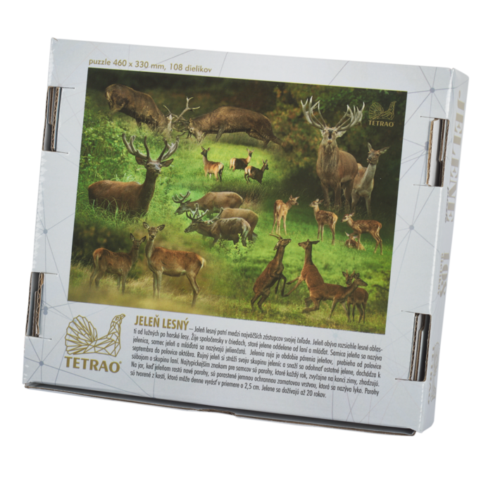 Poľovnícke puzzle TETRAO jelene, 108 dielikov 2