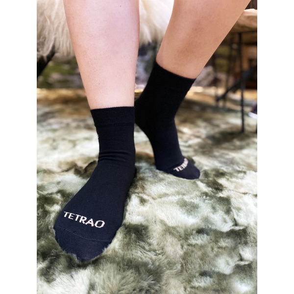 Veselé ponožky TETRAO čierne s hlavou jeleňa 3