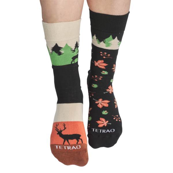Veselé ponožky TETRAO jelene v jeseni 1