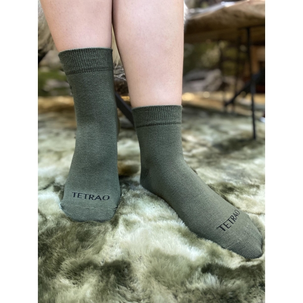 Veselé ponožky TETRAO zelené s parohmi 2