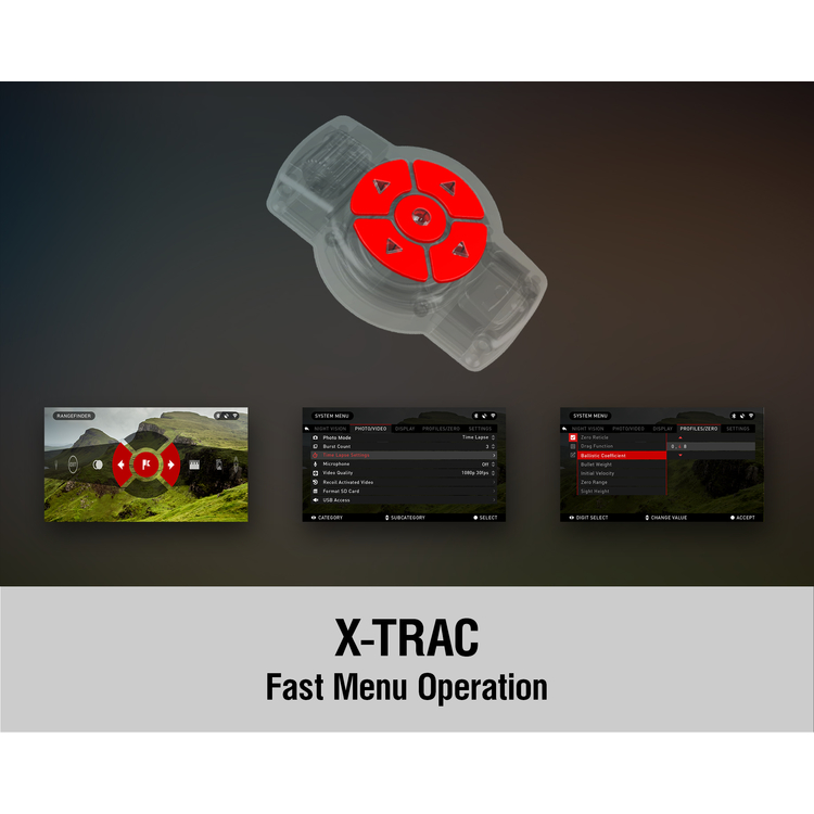 Diaľkové ovládanie pre nočné videnie a termovízne puškohľady ATN X-Trac 4