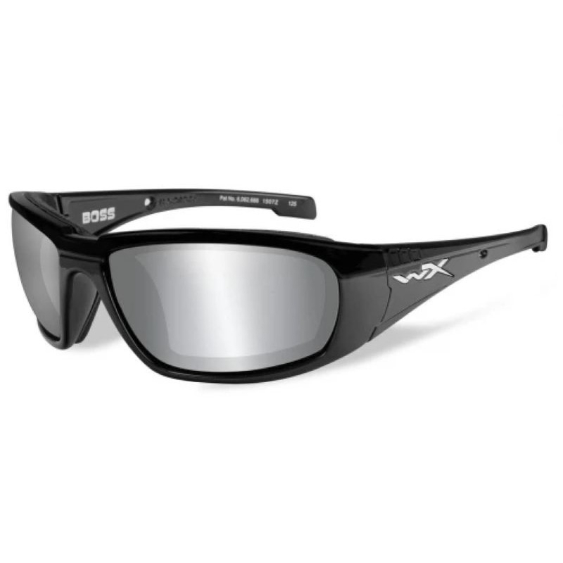 Slnečné okuliare Wiley X Boss šedé sklá v čiernom ráme