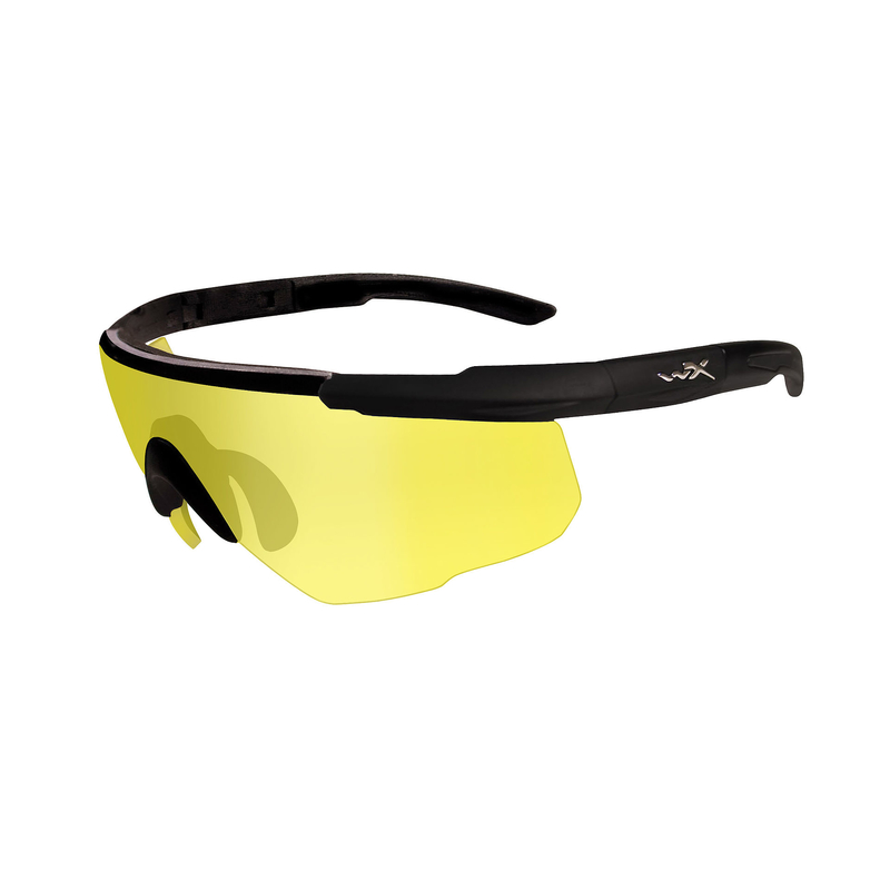 Športové okuliare Wiley X Saber Advanced, žlté sklá, čierny matný rám 
