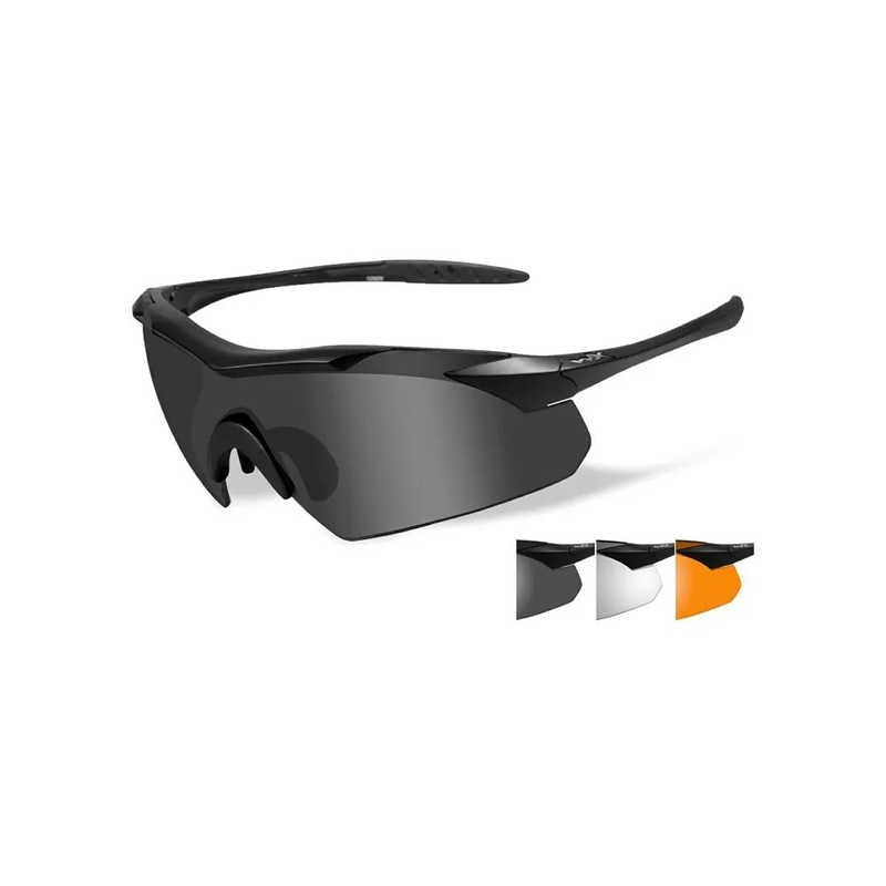 Strelecké okuliare Wiley X Vapor dymové sklá + číre + oranžové sklá