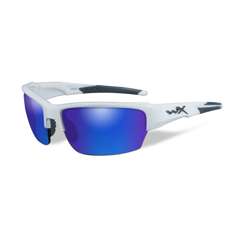 Taktické okuliare Wiley X Saint Polarized modré sklá, biely rám
