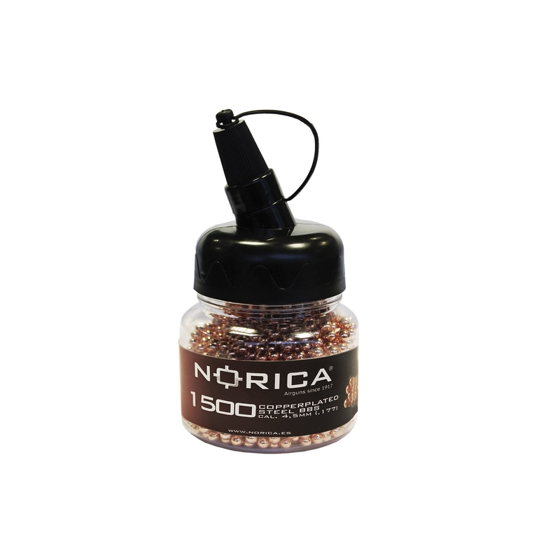 Guličky Norica medené 1500ks, kal. 4,5mm BB