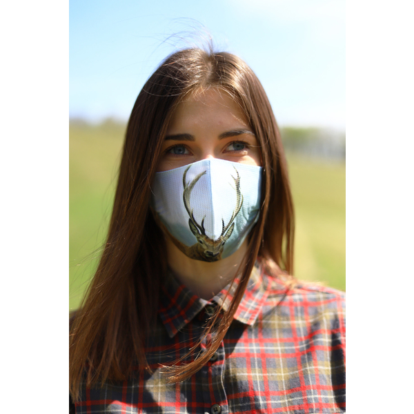 TETRAO bavlnená ochranná maska na tvár - jeleň 1 ks 
