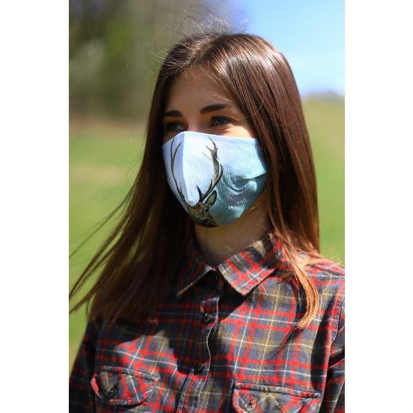 TETRAO bavlnená ochranná maska na tvár - jeleň 1 ks  1