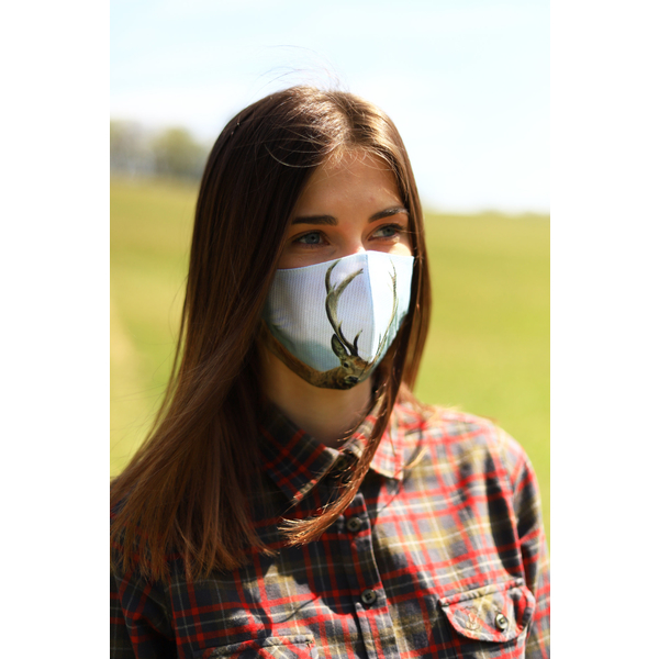 TETRAO bavlnená ochranná maska na tvár - jeleň 1 ks  2