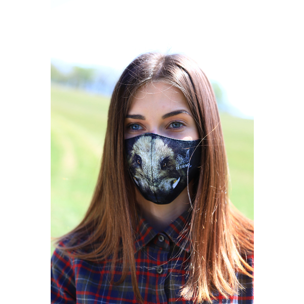 TETRAO bavlnená ochranná maska na tvár - diviak 1 ks  1