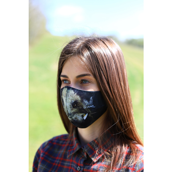 TETRAO bavlnená ochranná maska na tvár - diviak 1 ks  2