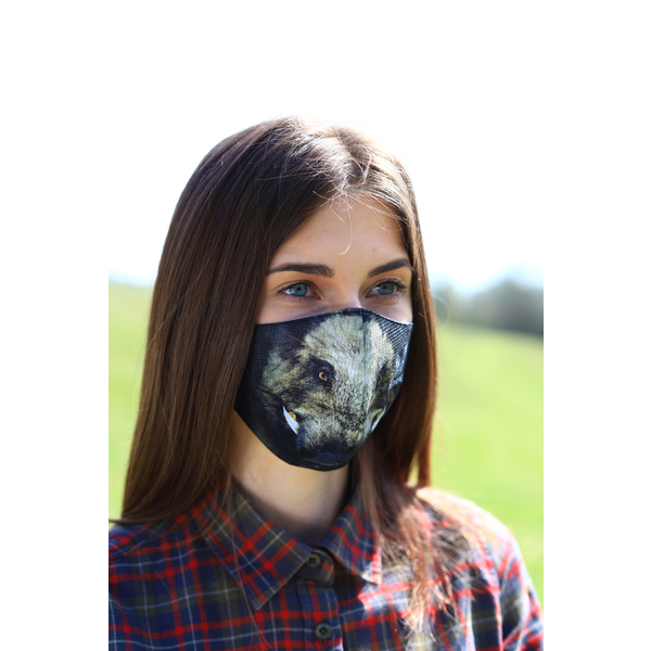 TETRAO bavlnená ochranná maska na tvár - diviak 1 ks 