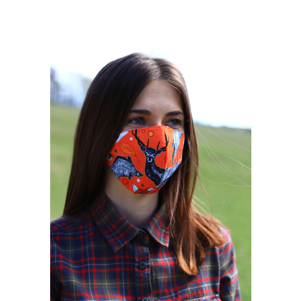 TETRAO bavlnená ochranná maska na tvár - les 1 ks  1