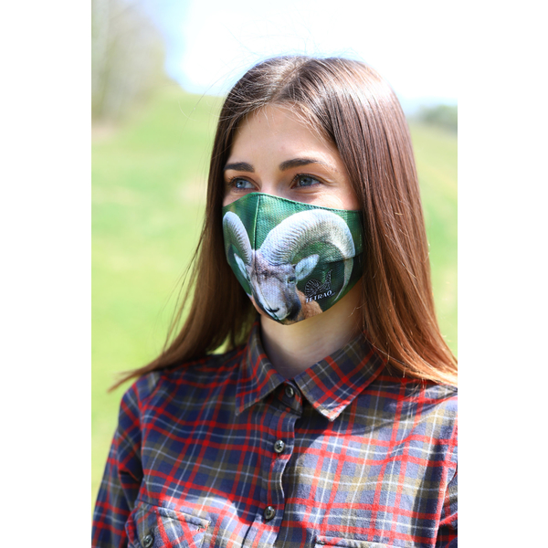 TETRAO bavlnená ochranná maska na tvár - muflón 1 ks 