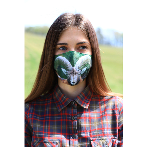 TETRAO bavlnená ochranná maska na tvár - muflón 1 ks  2
